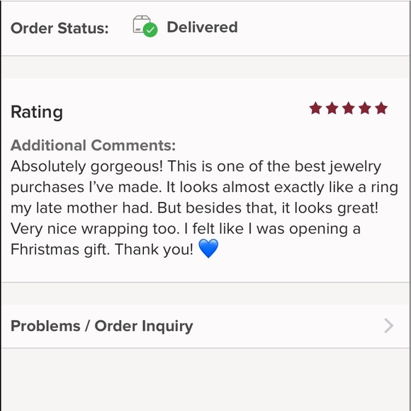 Blue 4ct Pear Sterling Silver Engagement Ring sz 9 - Picture 4 of 9